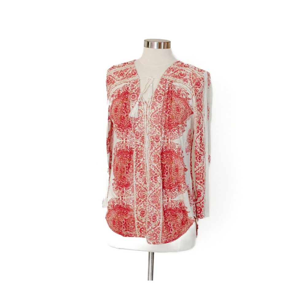 Lucky brand Boho top with tassels
